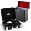 Auna Jerry Lee Record Collector Set black | retro gramofón | kufrík na gramofónové platne Ampera.SK