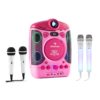 Auna Kara Projectura pink + Dazzl Mic Set karaoke zariadenie, mikrofón, LED osvetlenie Ampera.SK