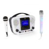 Auna KaraBanga, karaoke systém, bluetooth + mikrofón Kara Dazzl, biely Ampera.SK