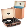 Auna Peggy Sue Record Collector, hnedá, gramofónová sada, retro gramofón + kufor na platne Ampera.SK