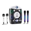 Auna Set: karaoke systém Kara Projectura, čierny + dva mikrofóny Kara Dazzl, LED podsvietenie Ampera.SK