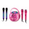 Auna SingSing ružová + Dazzl Mic Set karaoke zariadenie, mikrofón, LED osvetlenie Ampera.SK