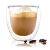 Bambuswald Pohár na kávu, 240 ml, termopohár, ručná výroba, borosilikátové sklo Ampera.SK