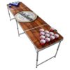 BeerCup Backspin Beer Pong, stôl, súprava, drevený, priehradka na ľad, 6 loptičiek, 100 Cups Ampera.SK