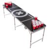 BeerCup Baseliner, súprava so stolom na beer pong, audio, držadlá, držiak na loptičky, 6 loptičiek Ampera.SK
