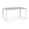 Blumfeldt Bilbao, záhradný stôl, 150 x 90 cm, polywood, hliník, bielo/sivý Ampera.SK