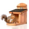 Blumfeldt Kŕmidlo pre veveričky, plochá strecha, cédrové drevo, bitúmen, neopracované Ampera.SK