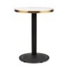 Blumfeldt Patras Jewel, mramorový stôl, secesný štýl, Ø: 57,5 cm, výška: 75 cm, liatinový stojan Ampera.SK