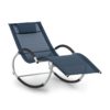 Blumfeldt Westwood Rocking Chair, hojdacie ležadlo, ergonomické, hliníkový rám, tmavomodré Ampera.SK