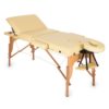 KLARFIT MT 500, béžový, masážny stôl, 210 cm, 200 kg, sklápací, jemný povrch, taška Ampera.SK