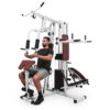 KLARFIT Ultimate Gym 9000, fitness stanica, 7 stanovíšť, do 150 kg, QR oceľ, biela Ampera.SK