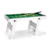OneConcept Trickshot, biliardový hrací stôl, 140x64,5cm, 16 gulí, 2 biliardové palice, MDF, biely Ampera.SK