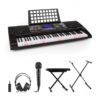 SCHUBERT Etude 450, nácvičný elektronický klavír, slúchadlá, mikrofón, stojan, stolička, adaptér Ampera.SK