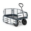 Waldbeck Ventura, ručný vozík, maximálna záťaž 300 kg, oceľ, WPC, čierny Ampera.SK