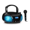 Auna Roadie Sing CD Boombox FM rádio Svetelná show CD prehrávač Mikrofón Ampera.SK
