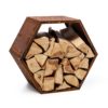 Blumfeldt Hexawood Rust, stojan na drevo, šesťuholníkový tvar, 50,2 × 58 × 32 cm Ampera.SK