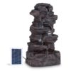 Blumfeldt Stonehenge XL, solárna fontána, LED osvetlenie, polyresin, lítium-iónová batéria Ampera.SK