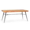 Besoa Vantor, jedálenský stôl, agátové drevo, železná kostra, 175 x 78 x 80 cm, drevo Ampera.SK
