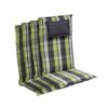 Blumfeldt Donau, čalúnenie, čalúnenie na stoličku, vysoké operadlo, záhradná stolička, polyester, 50x120x6cm, 4 × podložka Ampera.SK