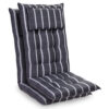 Blumfeldt Sylt, čalúnená podložka, podložka na stoličku, podložka na vyššie polohovacie kreslo, vankúš, polyester, 50 × 120 × 9 cm, 2 x podložka Ampera.SK