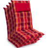 Blumfeldt Sylt, čalúnená podložka, podložka na stoličku, podložka na vyššie polohovacie kreslo, vankúš, polyester, 50 × 120 × 9 cm, 4 x čalúnenie Ampera.SK