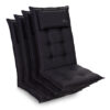 Blumfeldt Sylt, čalúnená podložka, podložka na stoličku, podložka na vyššie polohovacie kreslo, vankúš, polyester, 50 × 120 × 9 cm, 4 x podložka Ampera.SK