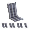 Blumfeldt Sylt, čalúnená podložka, podložka na stoličku, podložka na vyššie polohovacie kreslo, vankúš, polyester, 50 × 120 × 9 cm, 8 x čalúnenie Ampera.SK