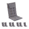 Blumfeldt Sylt, čalúnená podložka, podložka na stoličku, podložka na vyššie polohovacie kreslo, vankúš, polyester, 50 × 120 × 9 cm, 8 × podložka Ampera.SK