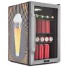 Klarstein Beersafe 70 Birra Edition, chladnička, 70 l, 3 police, panoramatické sklenené dvere, nehrdzavejúca oceľ Ampera.SK