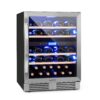 Klarstein Vinovilla Duo43, dvojzónová vinotéka, 129 l, 43 fliaš, 3-farebné LED osvetlenie, sklenené dvere Ampera.SK