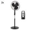 OneConcept Black Blizzard 2G RC, stojanový ventilátor, sada 2 ks, 41 cm (16