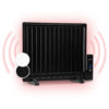 OneConcept Wallander, olejový radiátor, 600 W, termostat, olejové vyhrievanie, plochý dizajn, čierny Ampera.SK