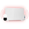 OneConcept Wallander, olejový radiátor, 800 W, termostat, olejové vyhrievanie, ultra plochý dizajn, biely Ampera.SK