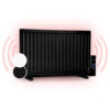 OneConcept Wallander, olejový radiátor, 800 W, termostat, olejové vyhrievanie, ultra plochý dizajn, čierny Ampera.SK
