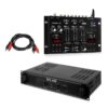 Skytec SPL400, sada s PA zosilňovačom a mixážnym pultom Resident DJ 22 BT 2CH, čierny Ampera.SK