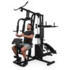 KLARFIT Ultimate Gym 9000, fitness stanica, 7 stanovíšť, do 150 kg, QR oceľ, čierna Ampera.SK