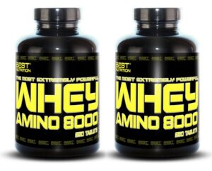 1+1 Zadarmo: Amino Whey 8000 od Best Nutrition 500 tbl. + 500 tbl. Best Nutrition www.ampera.sk