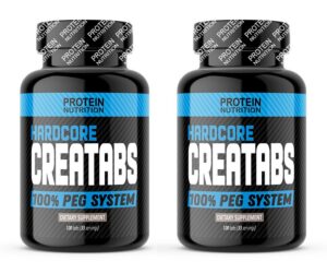 1+1 Zadarmo: Hardcore CreaTabs - Protein Nutrition 100 tbl. + 100 tbl. Protein Nutrition www.ampera.sk