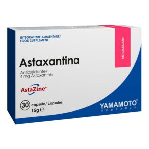 Astaxantina (zvyšuje svalovú vytrvalosť a regeneráciu) - Yamamoto 30 kaps. Yamamoto www.ampera.sk