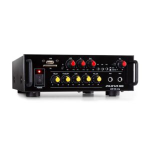 Auna Pro Amp EQ BT, HiFi karaoke zosilňovač, 2 x 30 W RMS, BT, USB, SD, 2 x mikrofónový vstup Ampera.SK