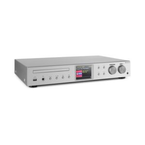 Auna iTuner CD, HiFi receiver, internetové/DAB+/FM rádio, CD prehrávač, WiFi, strieborný Ampera.SK