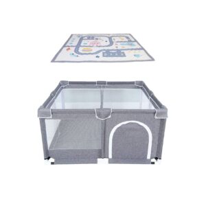 Babify Detská ohrádka s mäkkou podložkou a protišmykovou ohrádkou, vhodná do interiéru aj exteriéru, odolná proti nakloneniu a s jednoduchou montážou/demontážou Ampera.SK