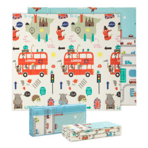 Babify Podložka na hranie, skladacia, hrúbka 1 cm, motív Autá Ampera.SK