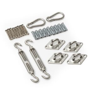 Bambuswald Montážna súprava na slnečnú clonu, nehrdzavejúca oceľ, 24-dielna Ampera.SK