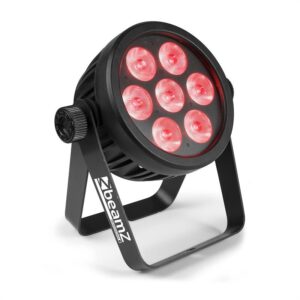 Beamz BAC500, Aluminium, ProPar, 7 x 14 W 7 v 1 LED dióda, RGBA-UV-CW/WW, čierny Ampera.SK
