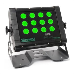 Beamz WH128 Wall Washer, 12 x 8W, čierna, Wall Washer, štvorité LED, IP65, DMX Ampera.SK