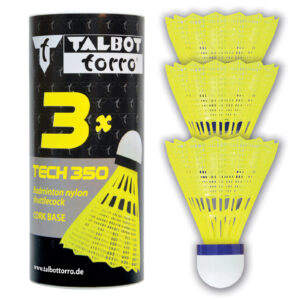 Bedmintonové loptičky TALBOT TORRO Tech 350 Medium 3 ks - žlté TALBOT TORRO www.ampera.sk