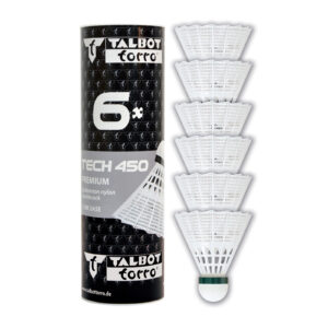 Bedmintonové loptičky TALBOT TORRO Tech 450 Slow 6ks - biele TALBOT TORRO www.ampera.sk