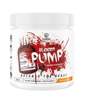 Bloody Pump (bez kofeínu) - Swedish Supplements 300 g Peach+Mango Swedish Supplements www.ampera.sk