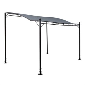 Blumfeldt Allure, pergola, prístrešok, altánok, 300 × 250 cm, polyester, tmavosivá Ampera.SK